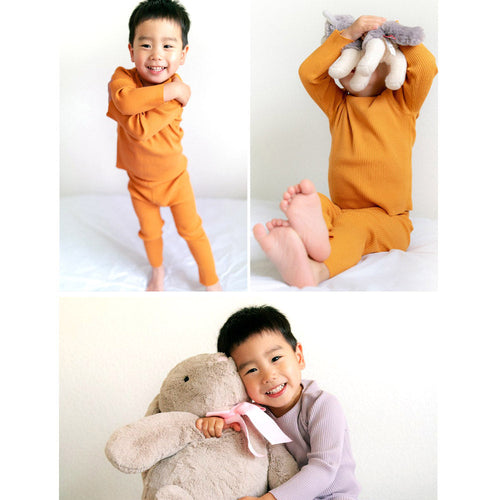 Organic Cotton Kids Pajama Set | Flat Seam Comfort