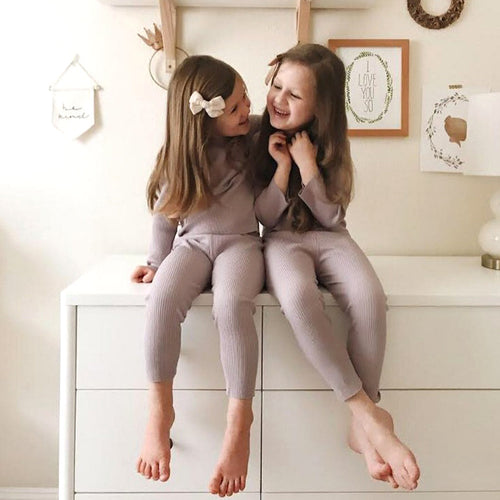 Organic Cotton Kids Pajama Set | Flat Seam Comfort