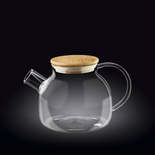 Borosilicate Glass Teapot with Bamboo Lid – 32 oz