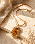Citrine Cluster Pendant Necklace