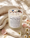 Seven Chakra Crystal Soy Candle – Salted Caramel