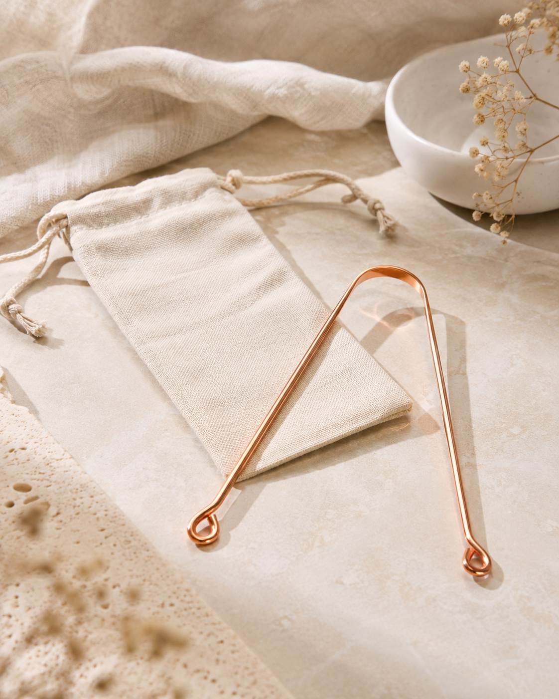 100% Copper Tongue Cleaner
