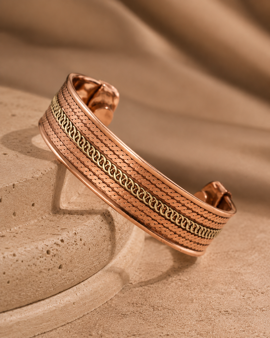 Copper Alignment Cuff Bracelet