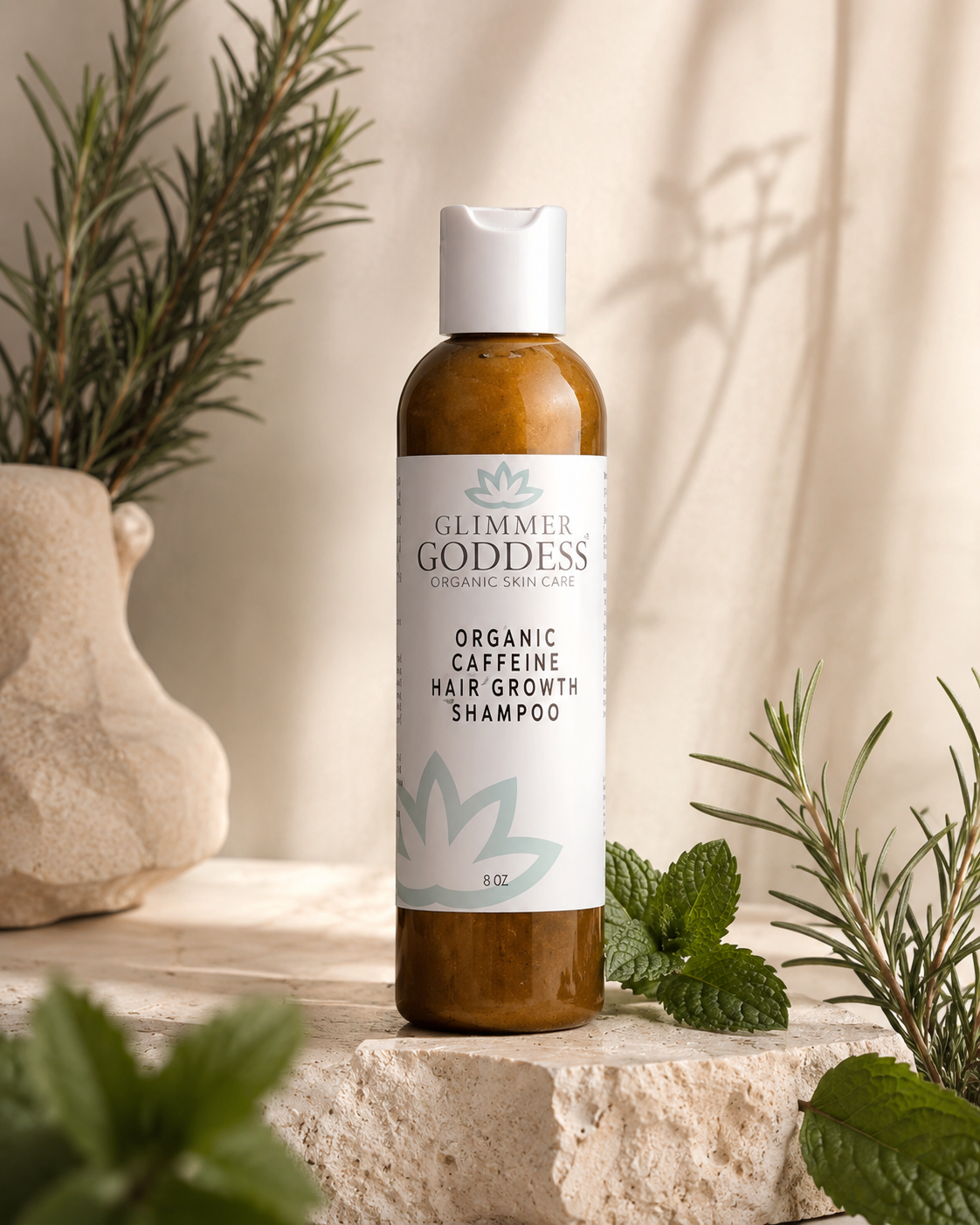 Organic Caffeine Hair Growth Shampoo | Rosemary & Peppermint