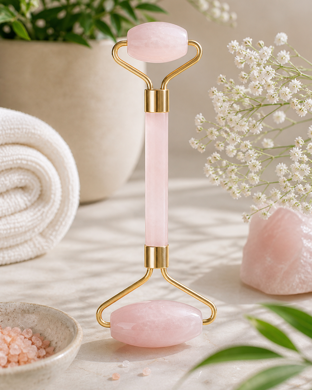 Rose Quartz Skin Ritual Roller