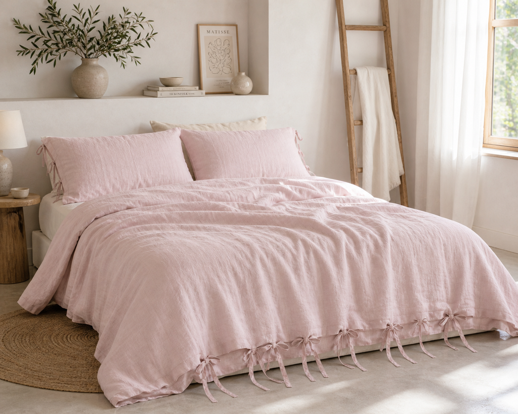 Rose Aura Linen Cover