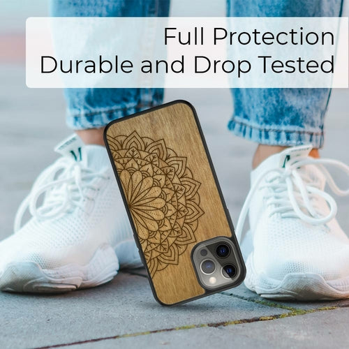 Sacred Mandala Wood MagSafe Phone Case