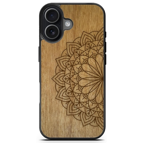 Sacred Mandala Wood MagSafe Phone Case
