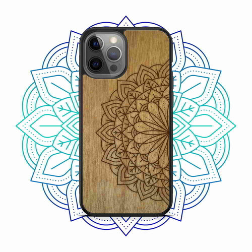 Sacred Mandala Wood MagSafe Phone Case