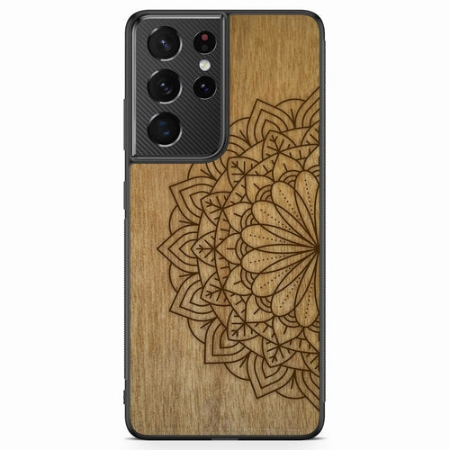 Sacred Mandala Wood MagSafe Phone Case