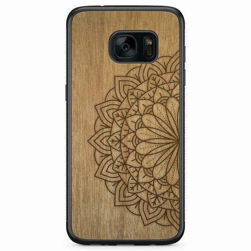 Sacred Mandala Wood MagSafe Phone Case Samsung Galaxy S7