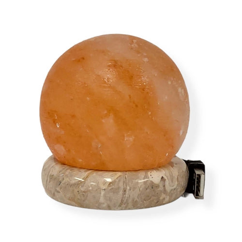 Himalayan Crystal Glow Lamp – USB Ambient Light Sphere Ball
