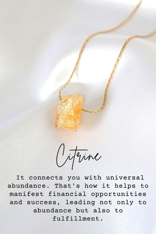 Raw Crystal Pendant Necklace