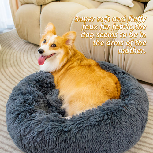 The Cloud Nest Pet Bed | Washable Calming Donut Bed