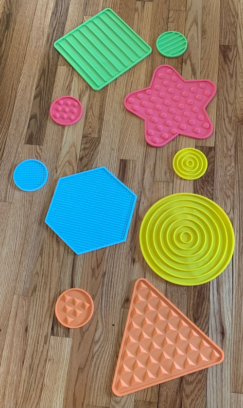 Textured Sensory Stepping Mats – 10 Piece Set