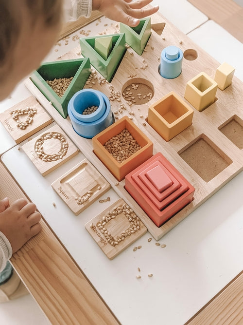 Montessori 3D Sorting & Nesting Board