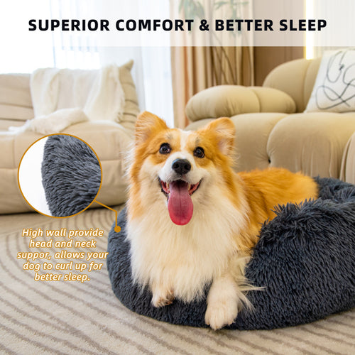 The Cloud Nest Pet Bed | Washable Calming Donut Bed