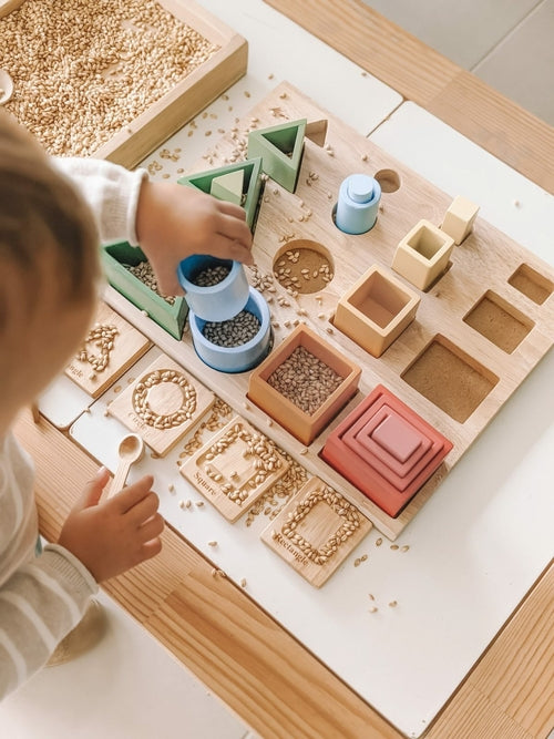Montessori 3D Sorting & Nesting Board