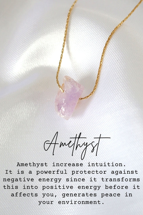 Raw Crystal Pendant Necklace