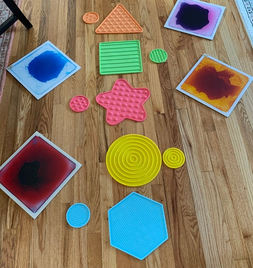 Textured Sensory Stepping Mats – 10 Piece Set