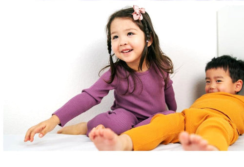Organic Cotton Kids Pajama Set | Flat Seam Comfort