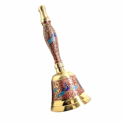 Hand-Painted Brass Pooja Bell