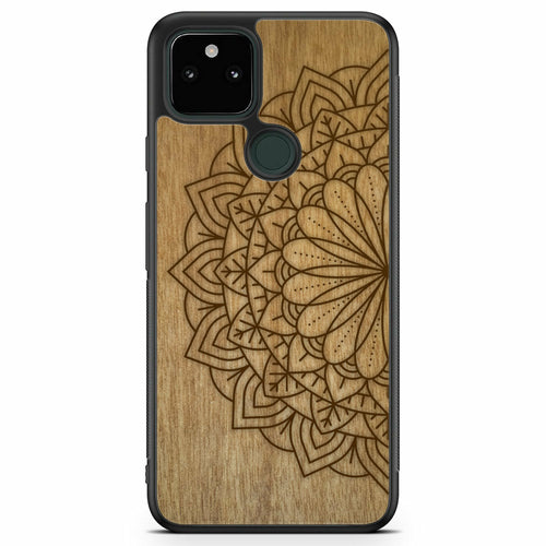 Sacred Mandala Wood MagSafe Phone Case Google Pixel 5