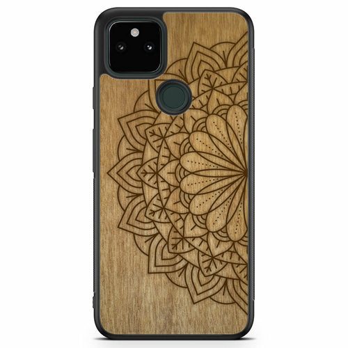 Sacred Mandala Wood MagSafe Phone Case Google Pixel 5A