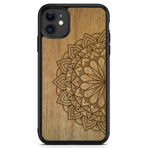 Sacred Mandala Wood MagSafe Phone Case