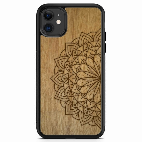 Sacred Mandala Wood MagSafe Phone Case