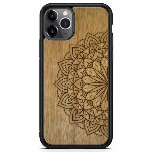 Sacred Mandala Wood MagSafe Phone Case iPhone 11 PRO