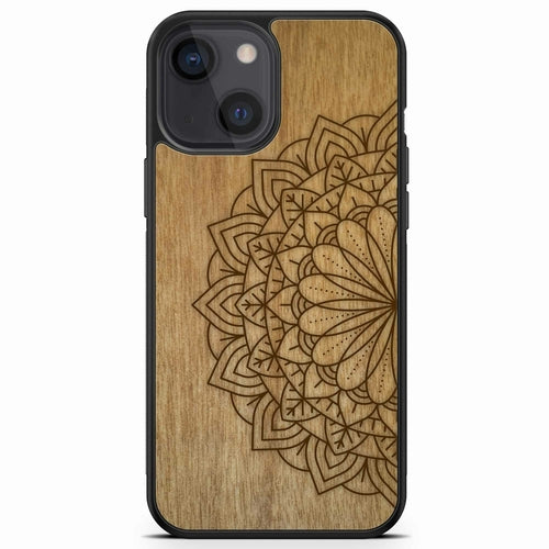 Sacred Mandala Wood MagSafe Phone Case iPhone 14 Plus