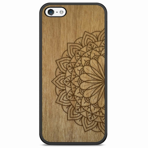 Sacred Mandala Wood MagSafe Phone Case