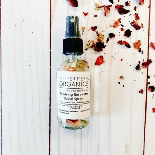 Organic Rosewater Facial Mist | Toner + Setting Spray