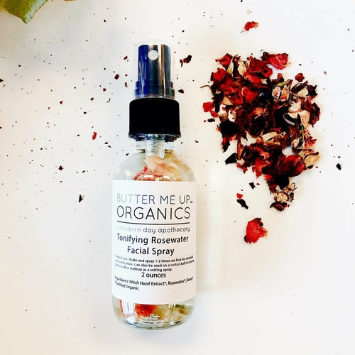 Organic Rosewater Facial Mist | Toner + Setting Spray
