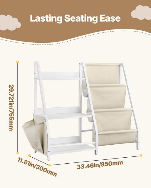 Kids Bookshelf & Toy Organizer